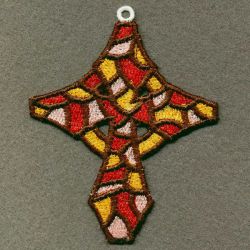 Stained Glass Cross 08