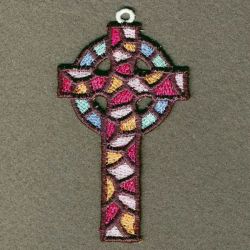 Stained Glass Cross 10 machine embroidery designs