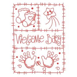 Redwork Baby Patchworks 03(Lg) machine embroidery designs