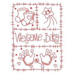 Redwork Baby Patchworks 03(Sm) machine embroidery designs