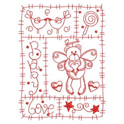 Redwork Baby Patchworks 10(Sm)