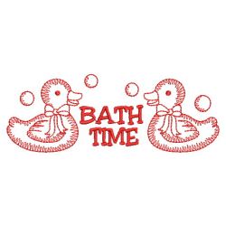 Redwork Bath Time 03(Sm)