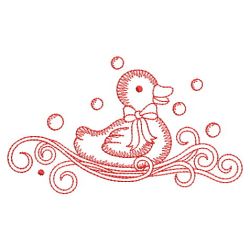 Redwork Bath Time 10(Lg) machine embroidery designs