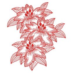Redwork Bloom 02(Md) machine embroidery designs