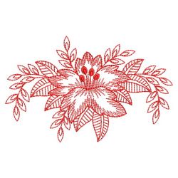 Redwork Bloom 03(Lg) machine embroidery designs