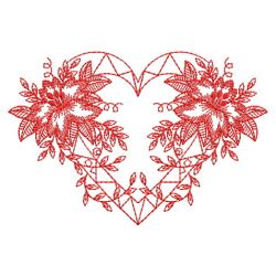 Redwork Bloom 04(Md) machine embroidery designs