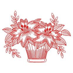 Redwork Bloom 05(Lg) machine embroidery designs