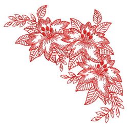 Redwork Bloom 06(Md) machine embroidery designs