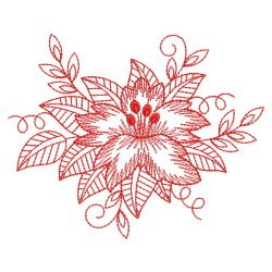 Redwork Bloom 09(Sm) machine embroidery designs