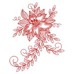Redwork Bloom 10(Md) machine embroidery designs