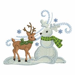 Animal Snowmen 07 machine embroidery designs