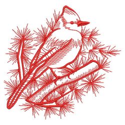 Redwork Blue Jay 02(Md) machine embroidery designs