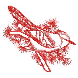 Redwork Blue Jay 05(Md) machine embroidery designs