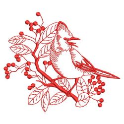 Redwork Blue Jay 10(Sm) machine embroidery designs