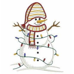 Vintage Cute Snowmen 03(Sm) machine embroidery designs