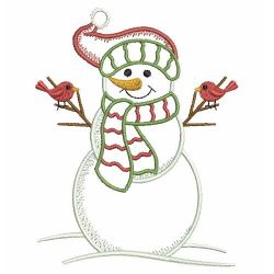 Vintage Cute Snowmen 05(Md) machine embroidery designs