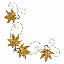Heirloom Fall Leaves 03(Md) machine embroidery designs