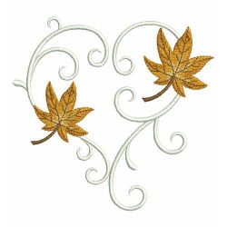 Heirloom Fall Leaves 05(Sm) machine embroidery designs