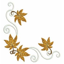 Heirloom Fall Leaves 09(Sm) machine embroidery designs