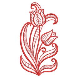 Redwork Tulips(Sm) machine embroidery designs
