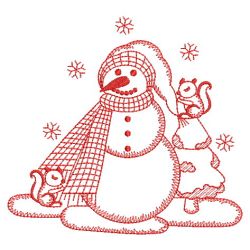 Redwork Snowmen 13 07(Sm)