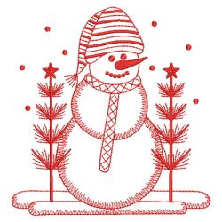 Redwork Snowmen 13 09(Lg)