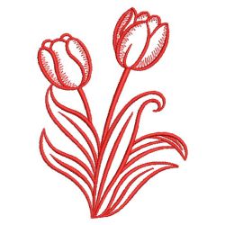 Redwork Tulips 2 20(Lg)