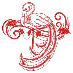 Redwork Birds 08(Lg) machine embroidery designs