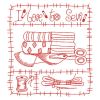 Redwork Sewing Patchwork 04(Md)