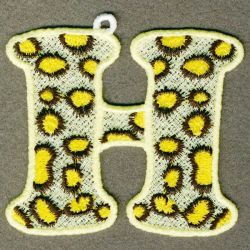 FSL Leopard Skin Alphabets 08 machine embroidery designs