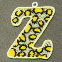 FSL Leopard Skin Alphabets 26 machine embroidery designs