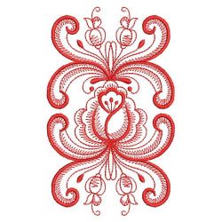 Redwork Rosemaling Roses 02(Md)