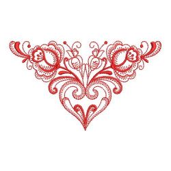 Redwork Rosemaling Roses 09(Md) machine embroidery designs