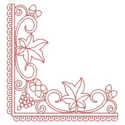 Redwork Autumn Leaves 10(Sm) machine embroidery designs