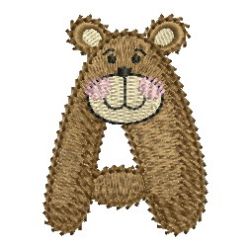 Bear Alphabets machine embroidery designs