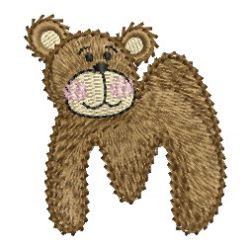 Bear Alphabets 13 machine embroidery designs