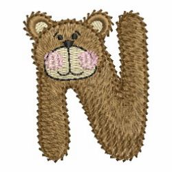 Bear Alphabets 14 machine embroidery designs