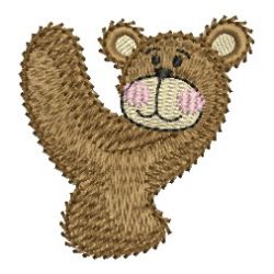 Bear Alphabets 25 machine embroidery designs
