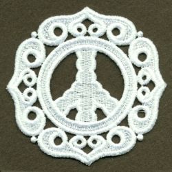 FSL Peace Sign 10 machine embroidery designs