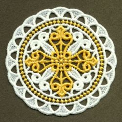 FSL Filigree Cross Doily 02 machine embroidery designs