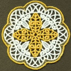 FSL Filigree Cross Doily 06 machine embroidery designs