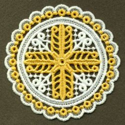 FSL Filigree Cross Doily 09