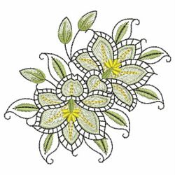 Heirloom Lily 01 machine embroidery designs
