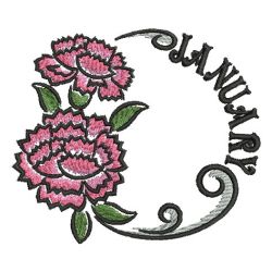 Flower Of The Month 2 machine embroidery designs