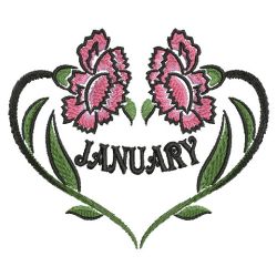 Flower Of The Month 3 machine embroidery designs