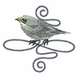 Brush Painting Sparrows 10 machine embroidery designs