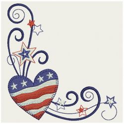 America Corners and Borders 09(Md) machine embroidery designs