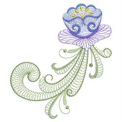 Coil Flowers 01(Md) machine embroidery designs