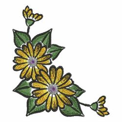 State Flower Corners 2 08 machine embroidery designs