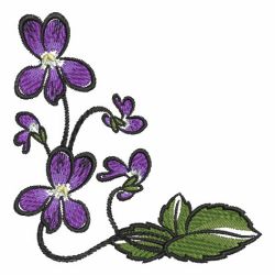 State Flower Corners 4 07 machine embroidery designs